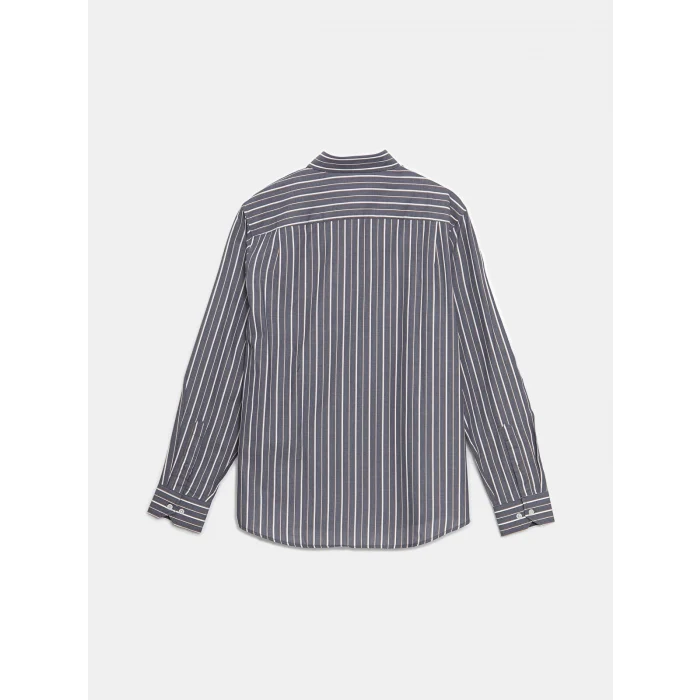 SOUTHBLUE Indigo Regular Fit Uzun Kollu Çizgili Erkek Gömlek