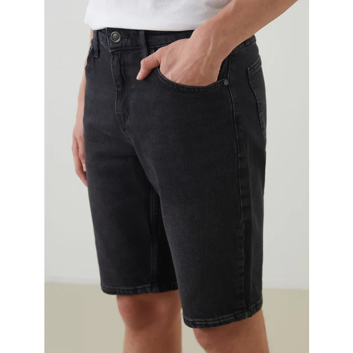 LCW Jeans Antrasit Slim Fit Erkek Jean Şort