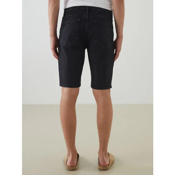 LCW Jeans Antrasit Slim Fit Erkek Jean Şort