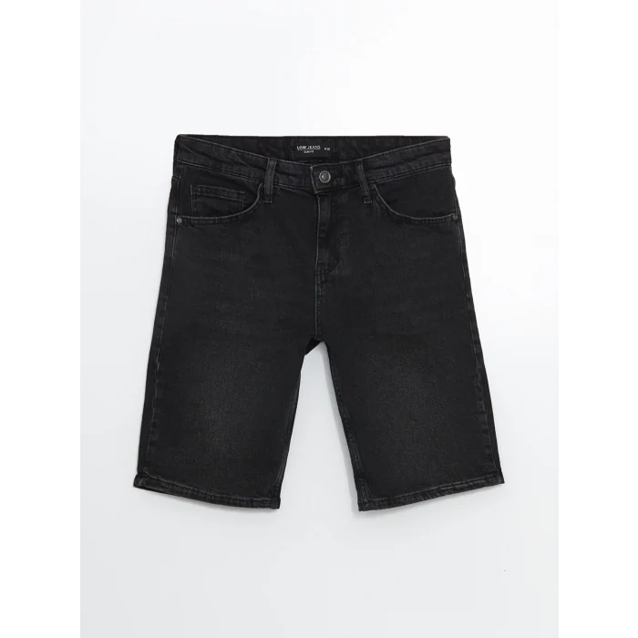 LCW Jeans Antrasit Slim Fit Erkek Jean Şort