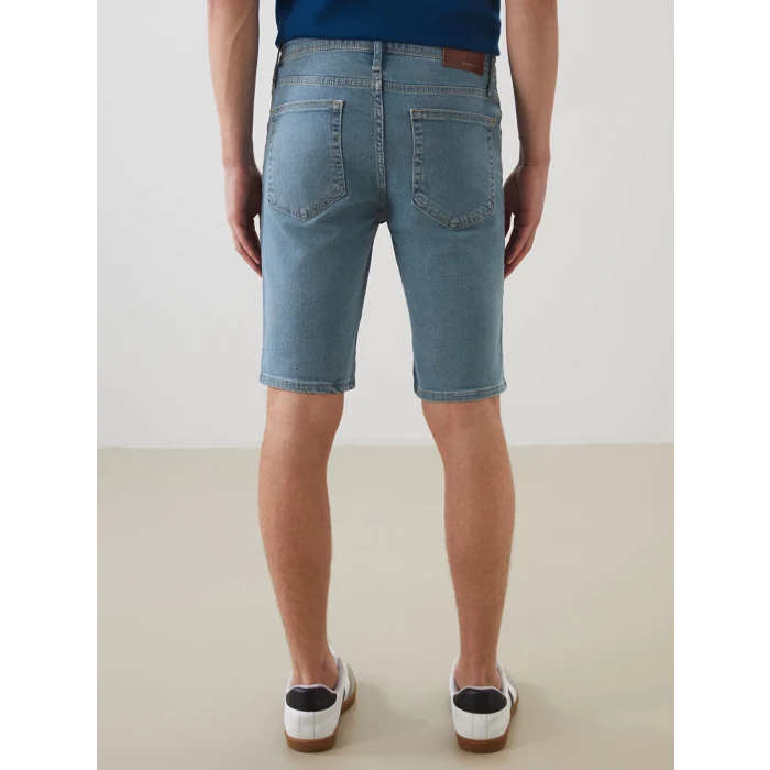 LCW Jeans Yeşil Süper Skinny Fit Erkek Jean Şort