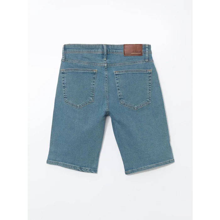 LCW Jeans Yeşil Süper Skinny Fit Erkek Jean Şort