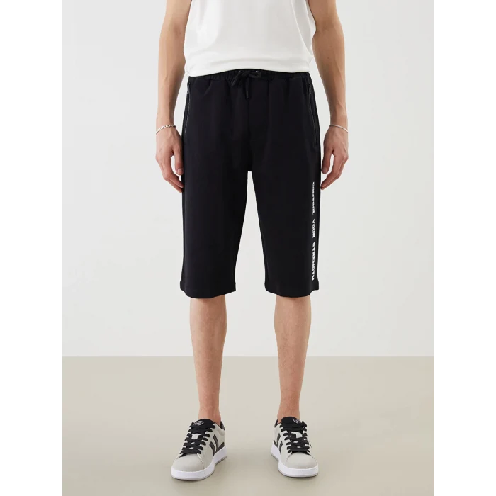 XSIDE Siyah Standart Kalıp Erkek Şort