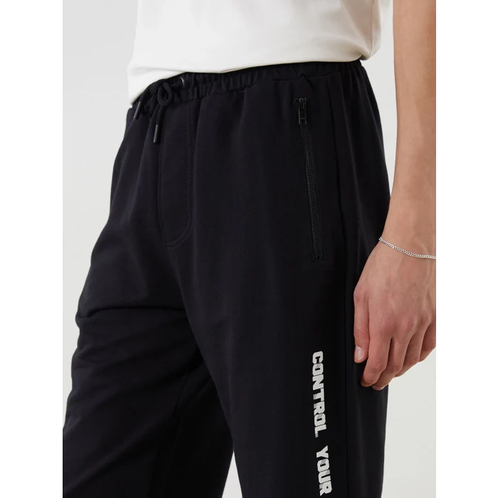 XSIDE Siyah Standart Kalıp Erkek Şort