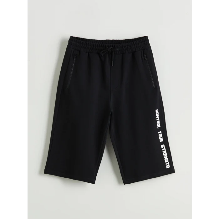 XSIDE Siyah Standart Kalıp Erkek Şort