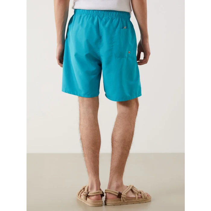 LCWAIKIKI Classic Petrol Diz Hizası Boy Basic Erkek Deniz Şortu