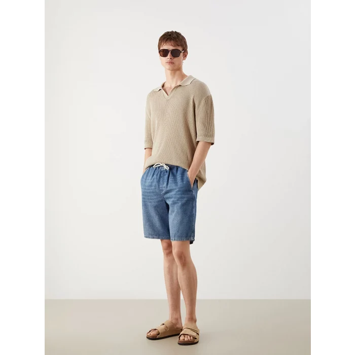 LCW Jeans Indigo Rahat Kalıp Erkek Jean Şort