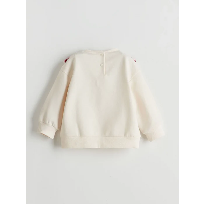 LCW Kids Ekru Kurdele Kız Çocuk Sweatshirt ve Tayt 2li