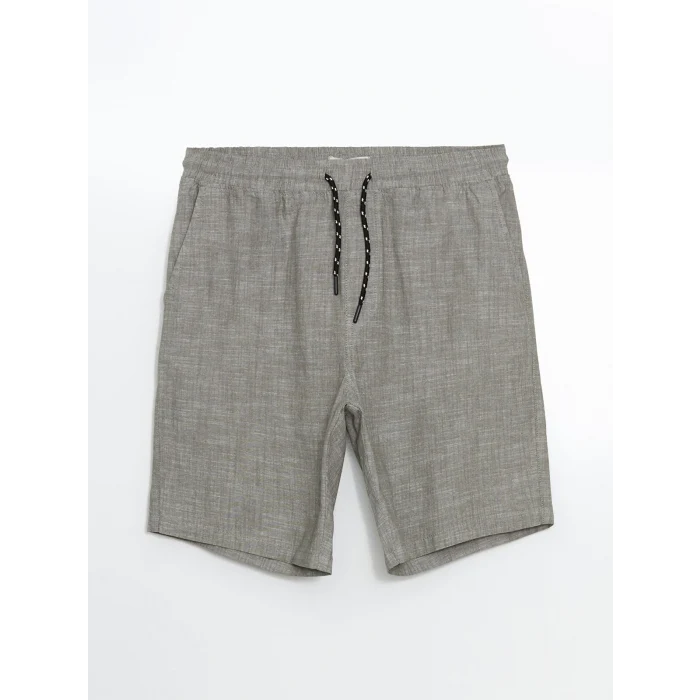 XSIDE Haki Standart Kalıp Poplin Erkek Şort