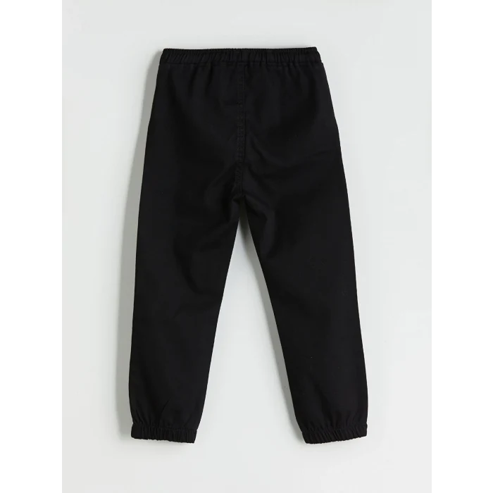 LCW Kids Siyah Beli Lastikli Erkek Çocuk Jogger Pantolon