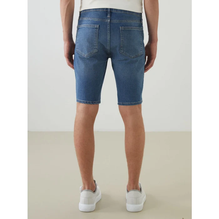 LCW Jeans Indigo Slim Fit Erkek Jean Şort