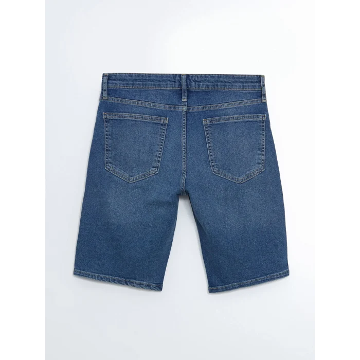 LCW Jeans Indigo Slim Fit Erkek Jean Şort