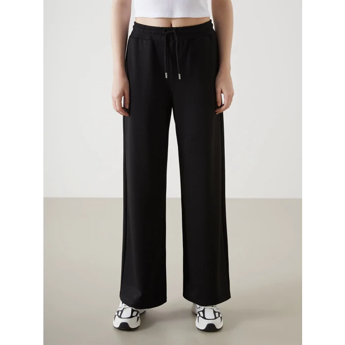 XSIDE ACTIVE Siyah Beli Lastikli Kadın Eşofman Altı