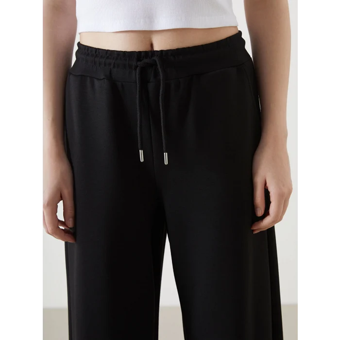 XSIDE ACTIVE Siyah Beli Lastikli Kadın Eşofman Altı