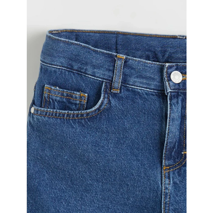 LCW Kids Indigo Basic Erkek Çocuk Jean Şort