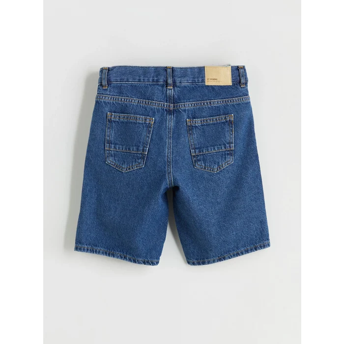 LCW Kids Indigo Basic Erkek Çocuk Jean Şort