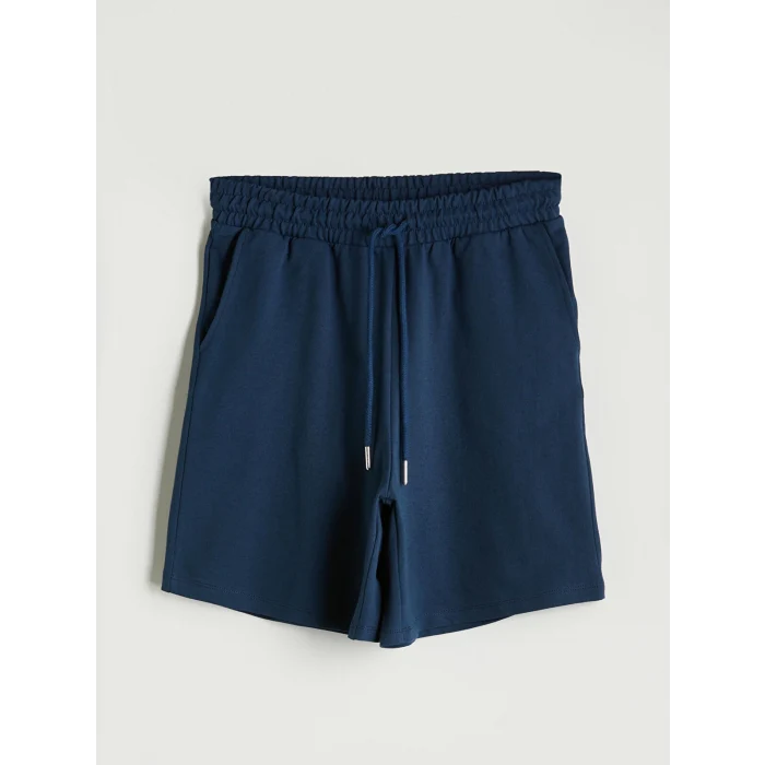 XSIDE Lacivert Beli Lastikli Kadın Şort