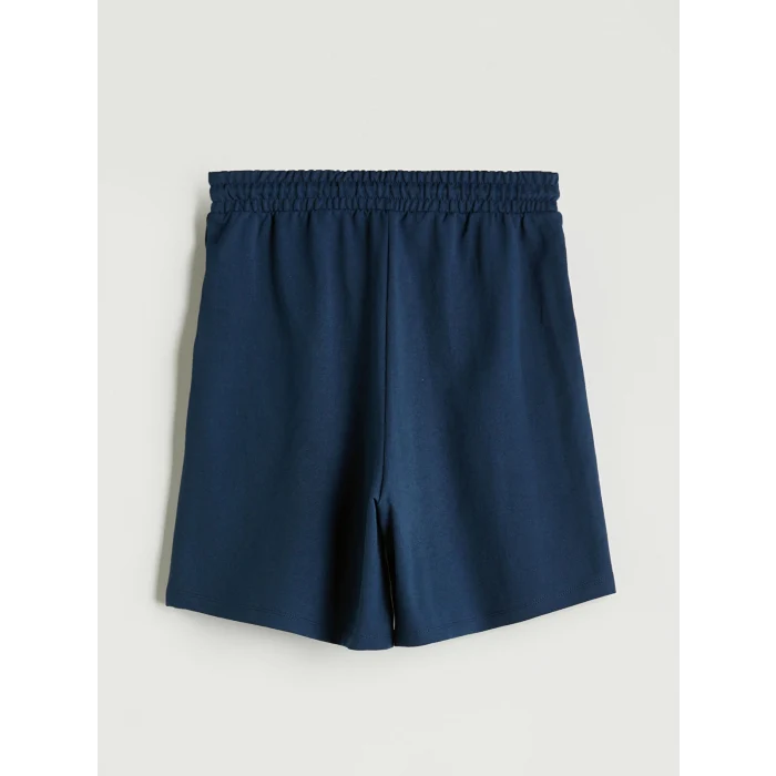 XSIDE Lacivert Beli Lastikli Kadın Şort