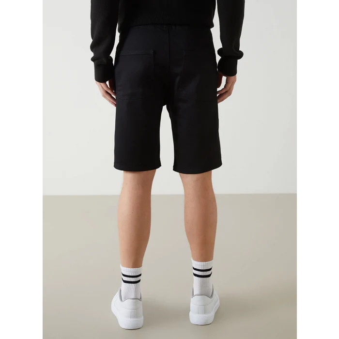 LCW Jeans Siyah Standart Kalıp Erkek Jean Şort