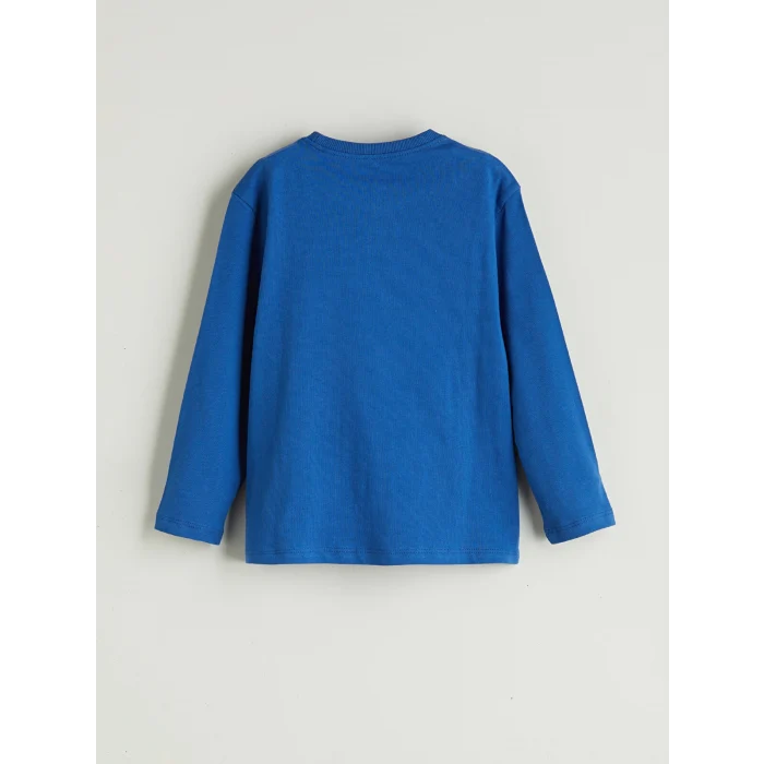 LCW baby Bej Bisiklet Yaka Baskılı Erkek Çocuk Tişört 2li