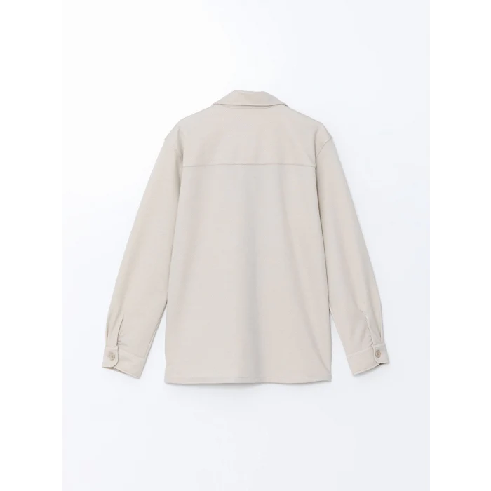 SOUTHBLUE Bej Regular Fit Uzun Kollu Erkek Gömlek Ceket