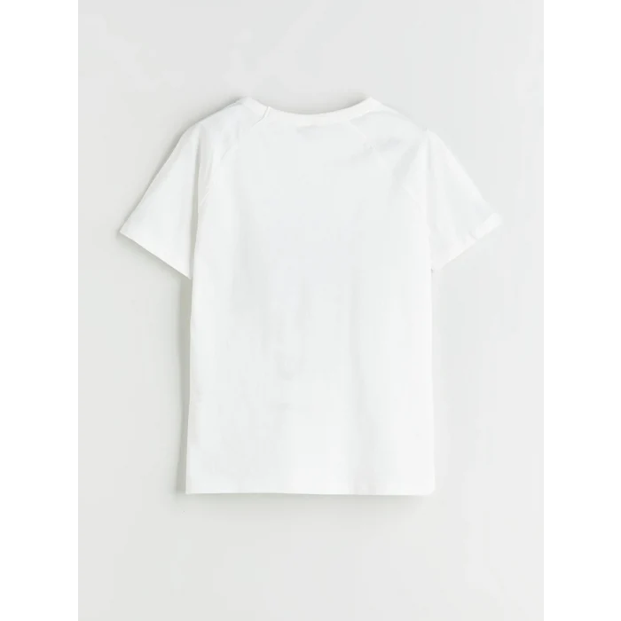 LCW Kids Ekru Bisiklet Yaka Erkek Çocuk Tişört ve Şort