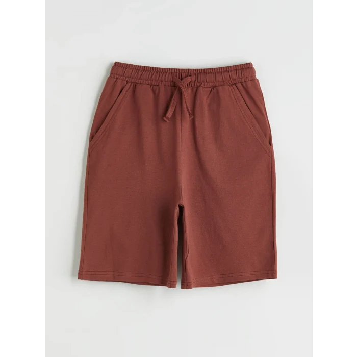 LCW Kids Ekru Bisiklet Yaka Erkek Çocuk Tişört ve Şort