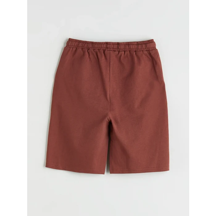 LCW Kids Ekru Bisiklet Yaka Erkek Çocuk Tişört ve Şort