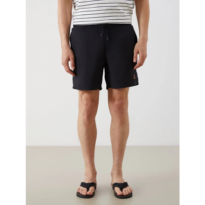 SOUTHBLUE Siyah Kısa Boy Basic Erkek Deniz Şortu