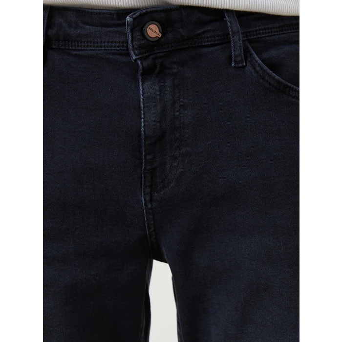 LCW Jeans Siyah Standart Kalıp Erkek Jean Şort