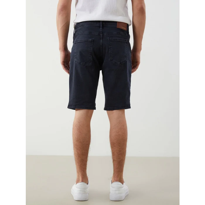 LCW Jeans Siyah Standart Kalıp Erkek Jean Şort