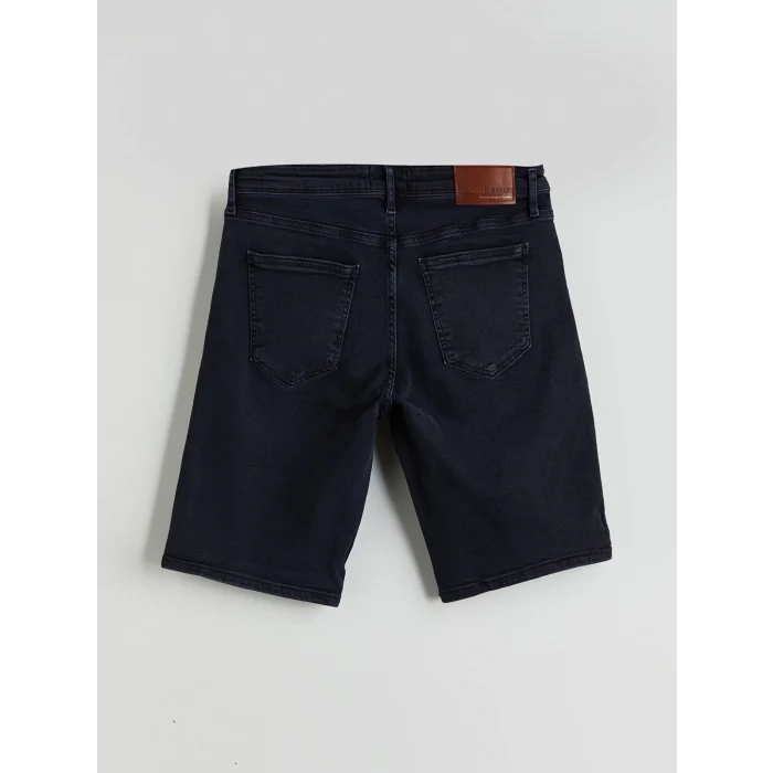 LCW Jeans Siyah Standart Kalıp Erkek Jean Şort