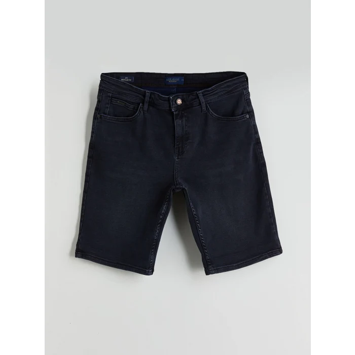 LCW Jeans Siyah Standart Kalıp Erkek Jean Şort