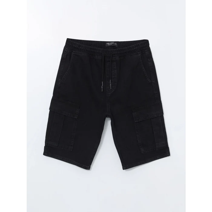 LCW Jeans Siyah Standart Kalıp Erkek Jean Şort