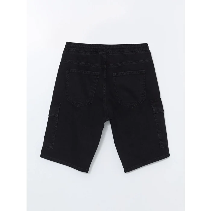 LCW Jeans Siyah Standart Kalıp Erkek Jean Şort