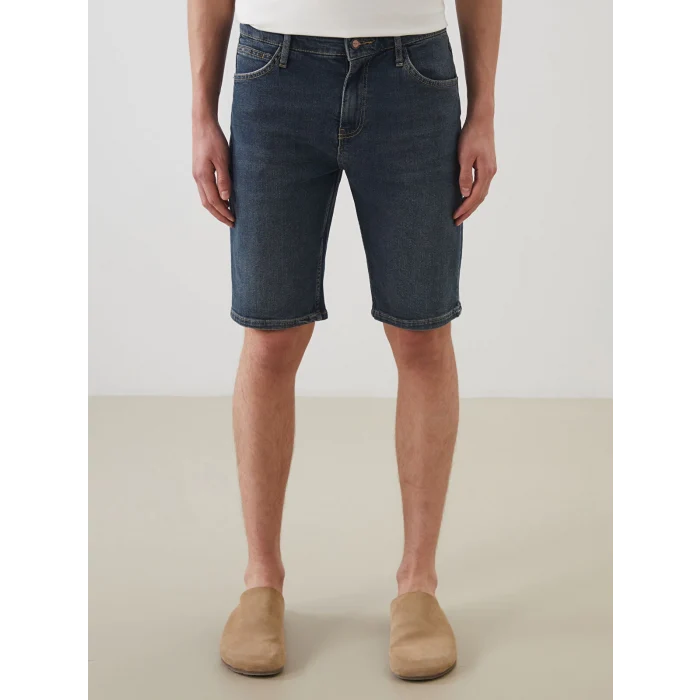 LCW Jeans Yeşil Standart Kalıp Erkek Jean Şort