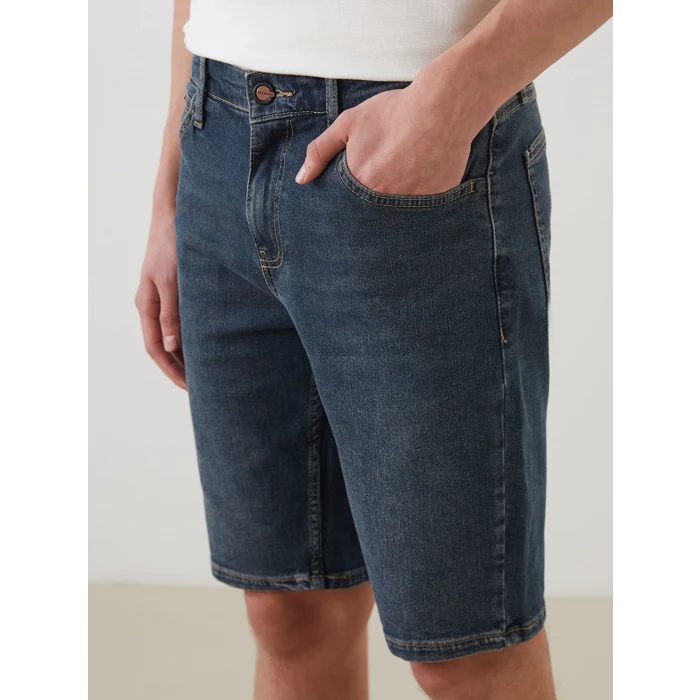 LCW Jeans Yeşil Standart Kalıp Erkek Jean Şort