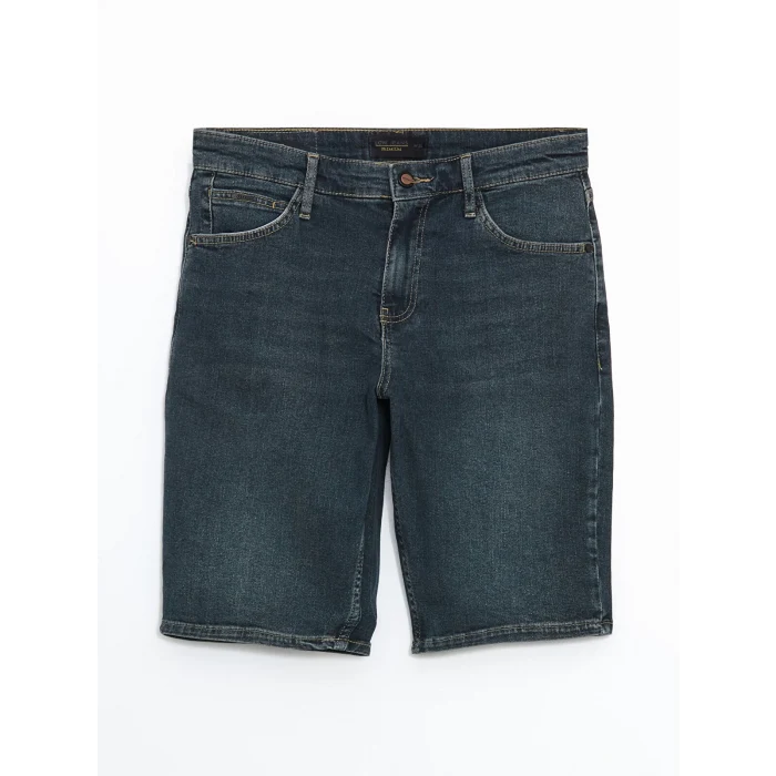 LCW Jeans Yeşil Standart Kalıp Erkek Jean Şort