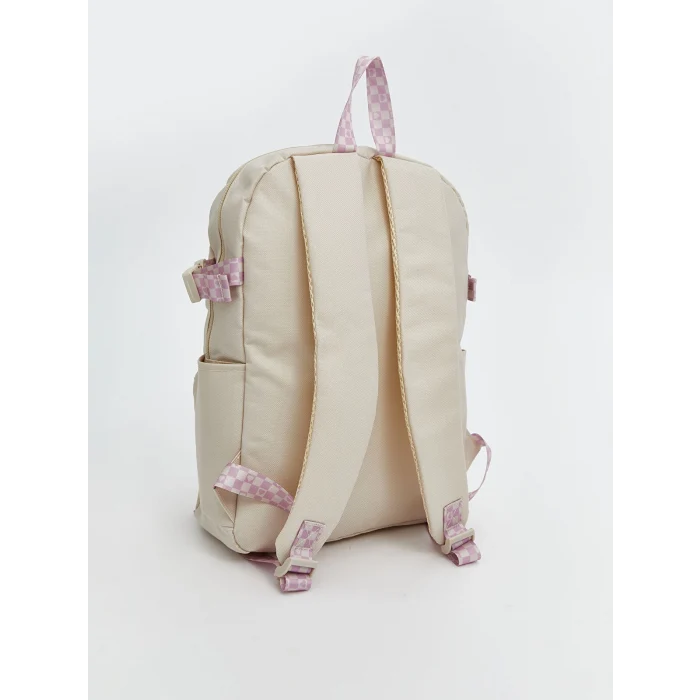 LCW ACCESSORIES Ekru Çok Bölmeli Kız Çocuk Sırt Çantası