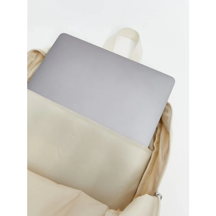 LCW ACCESSORIES Ekru Çok Bölmeli Kız Çocuk Sırt Çantası