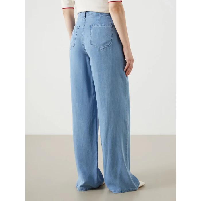 LCW Jeans Indigo Wideleg Kadın Jean Pantolon