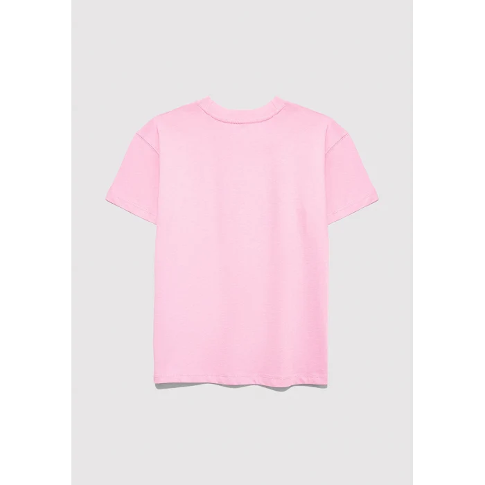 Mavi 7610386-70972 Mavi Logo Baskılı Pembe Tişört