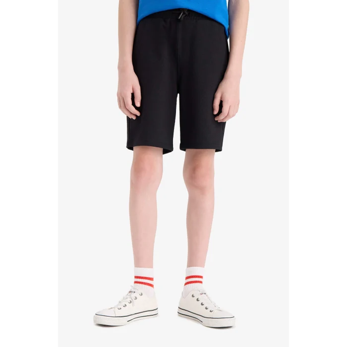 Defacto E8825 Mavi Erkek Çocuk 2li Takım Baskılı Atlet Beli Lastikli Şort