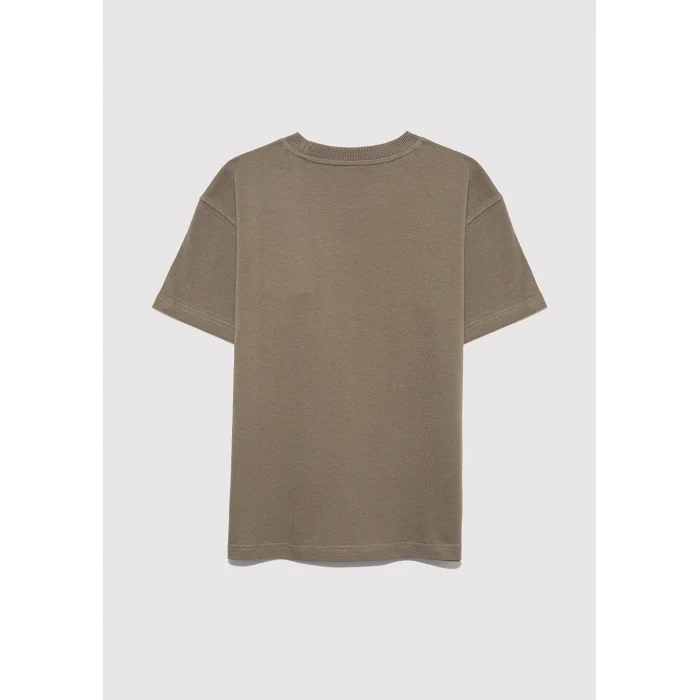 Mavi 6610395-86961 MJ Logo Baskılı Haki Tişört