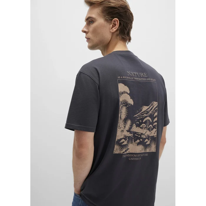 Mavi 0612833-80106 Baskılı Antrasit Tişört