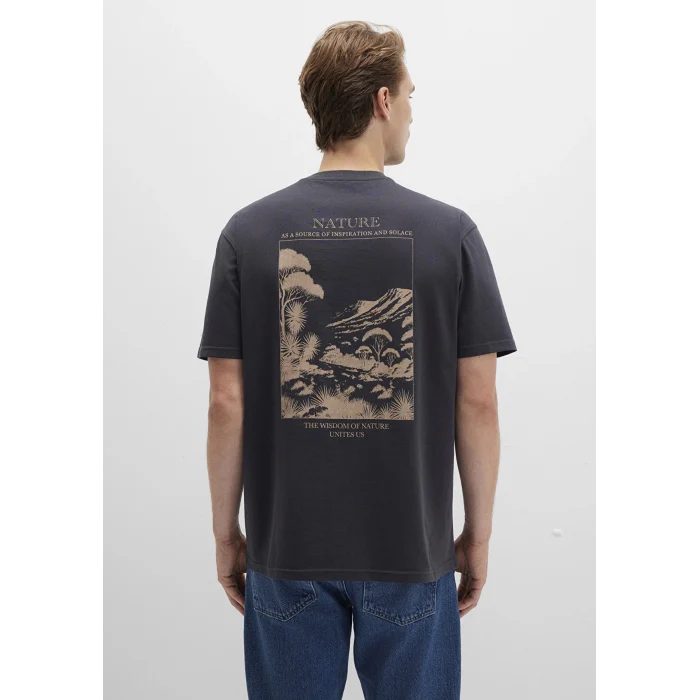 Mavi 0612833-80106 Baskılı Antrasit Tişört