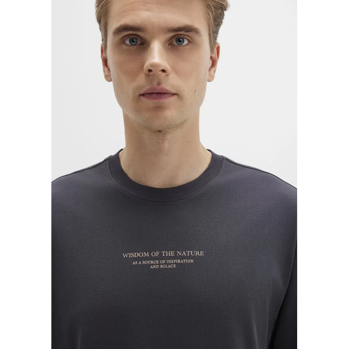 Mavi 0612833-80106 Baskılı Antrasit Tişört