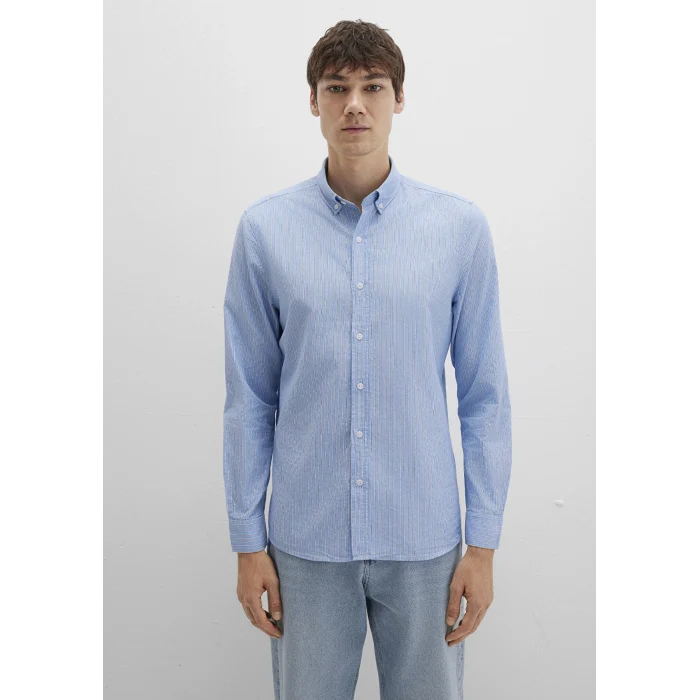 Mavi 0211710-90934 Çizgili Mavi Gömlek