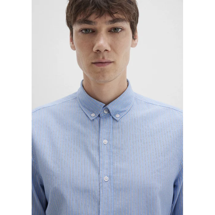 Mavi 0211710-90934 Çizgili Mavi Gömlek