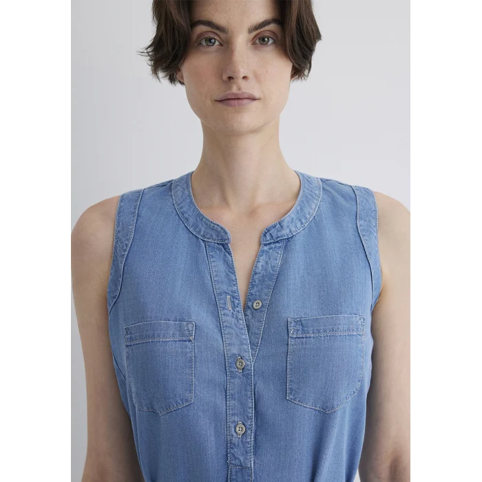 Mavi 130317-89756 Suzy Gold Klasik Açık Mavi Jean Elbise